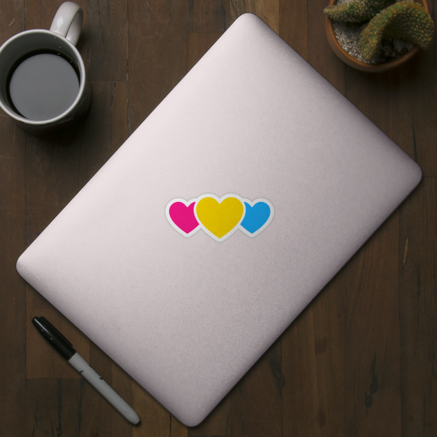 Pansexual Pride Hearts by Pridish